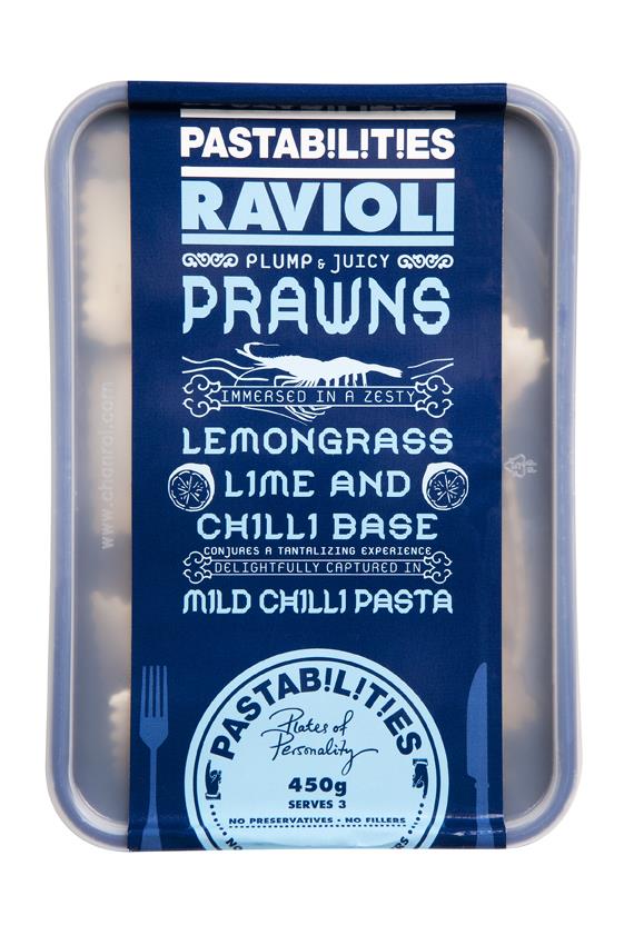 Prawns with Chilli, Lime & Lemongrass Ravioli