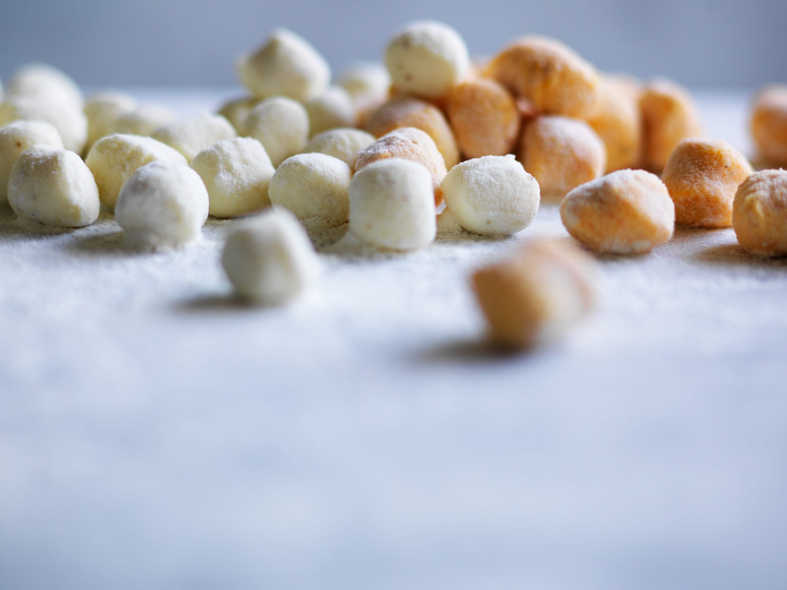 Close-up of handmade gnocchi by Pastabilities